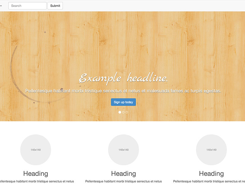 Bootstrap 3 with a Custom Panel