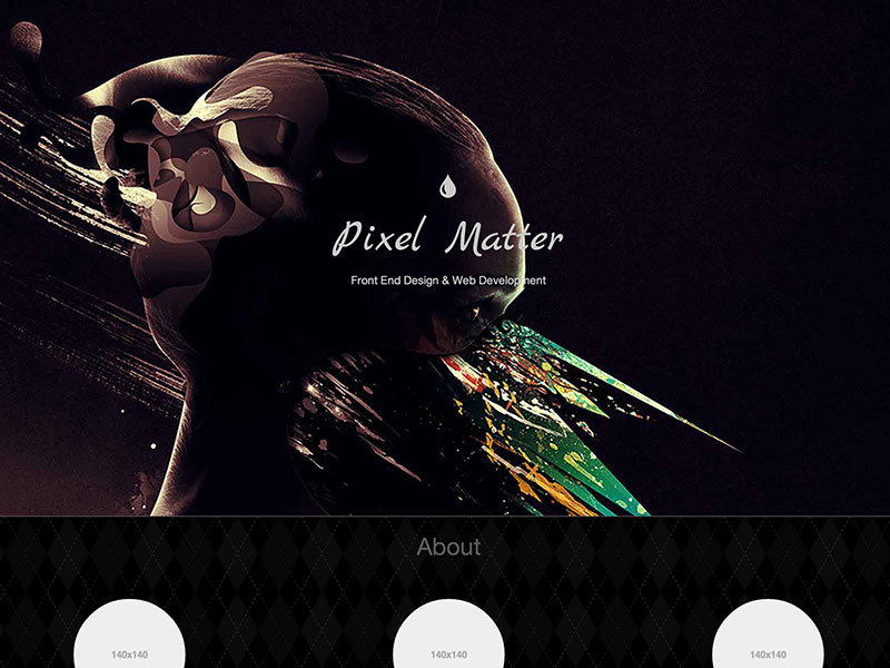 Pixel Matter.co Fluid-Width Design